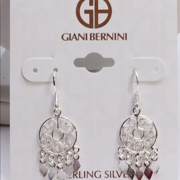 Giani Bernini .925 Sterling Silver Filigree Drop Earrings $80 New